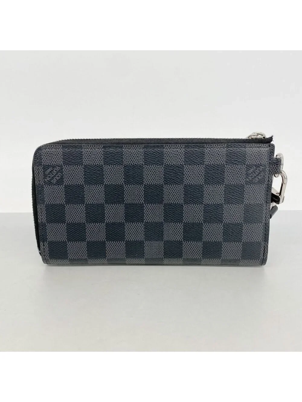 Louis Vuitton Wallet Damier Graphite Zippy Dragonne Black Gray